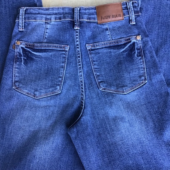 Judy Blue Dark Wash Straight Fit Jeans - Picture 7 of 15